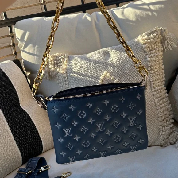 Louis Vuitton Navy Monogram Crossbody Bag - Picture 8 of 16